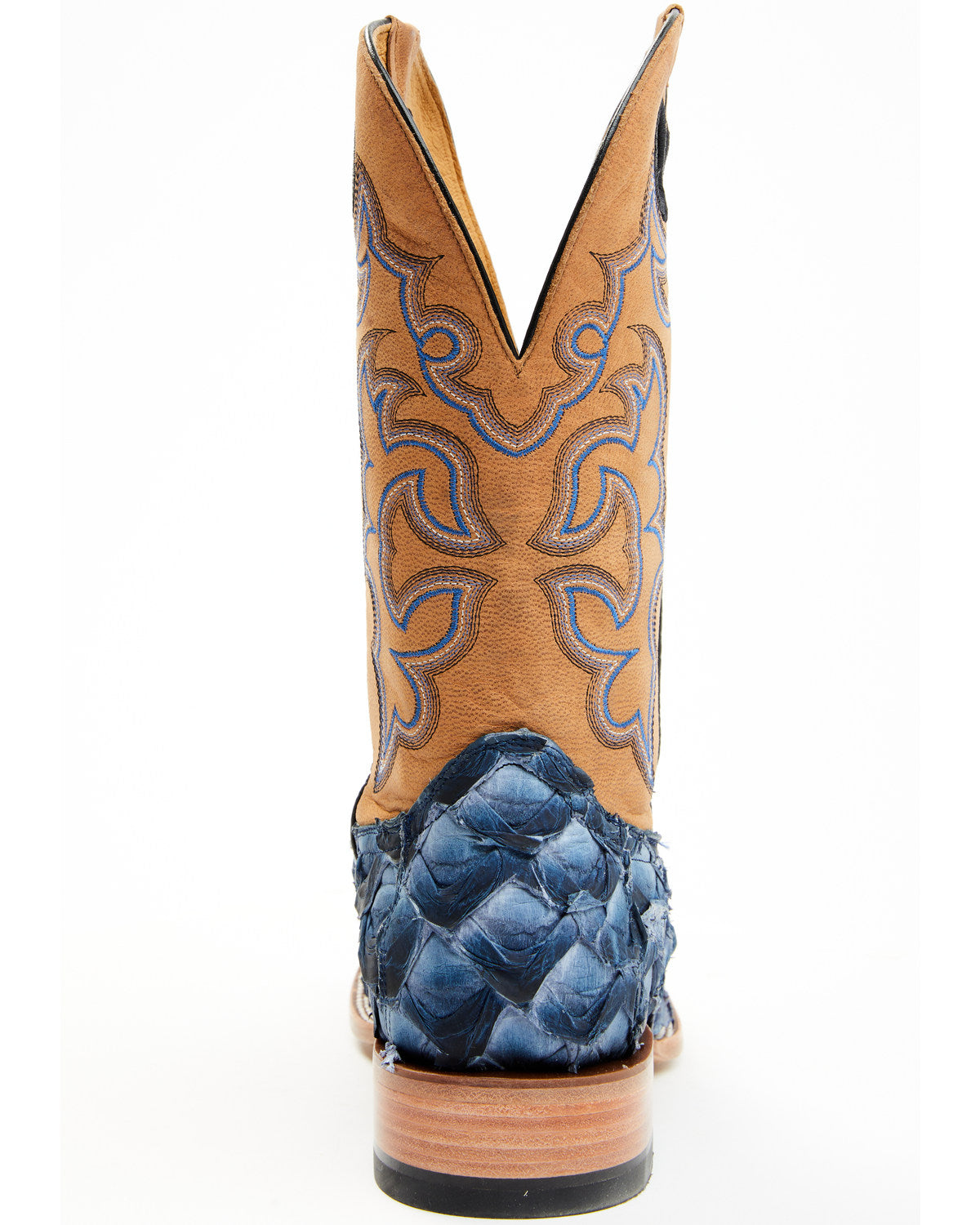 Men's Exotic Pirarucu Western Boots - Broad Square Toe