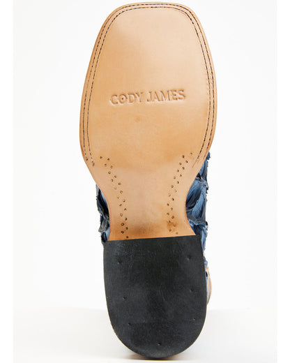 Men's Exotic Pirarucu Western Boots - Broad Square Toe