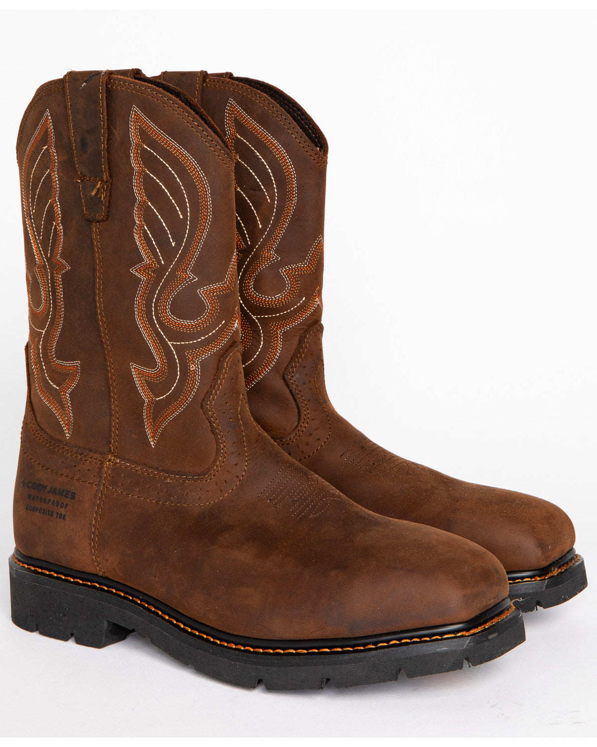 Men's 10" Waterproof Pull-On Work Boots - Composite Toe