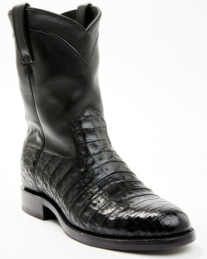Black 1978® Men's Carmen Exotic Caiman Belly Roper Boots -