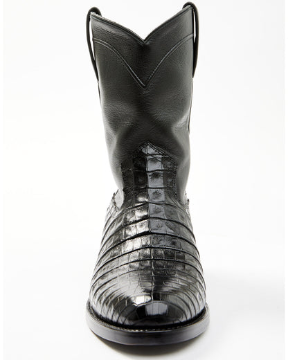 Black 1978® Men's Carmen Exotic Caiman Belly Roper Boots -