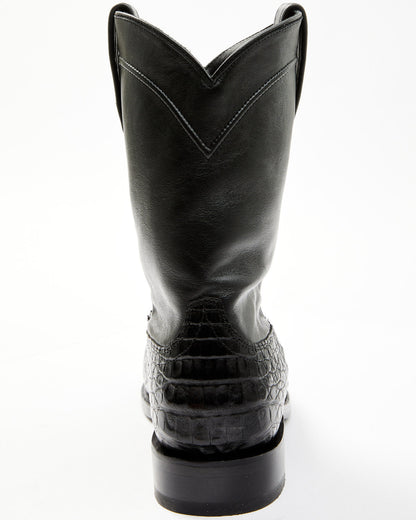 Black 1978® Men's Carmen Exotic Caiman Belly Roper Boots -