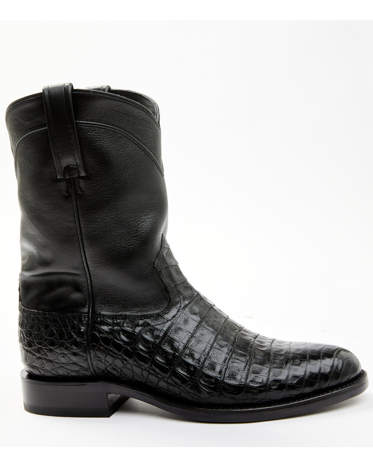 Black 1978® Men's Carmen Exotic Caiman Belly Roper Boots -