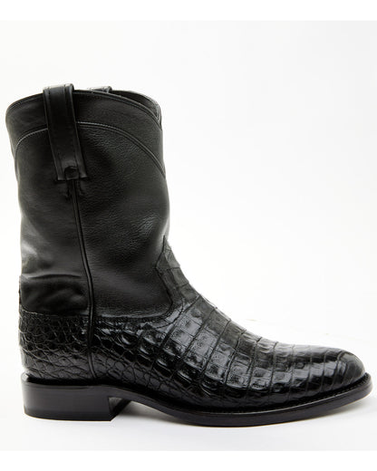 Black 1978® Men's Carmen Exotic Caiman Belly Roper Boots -