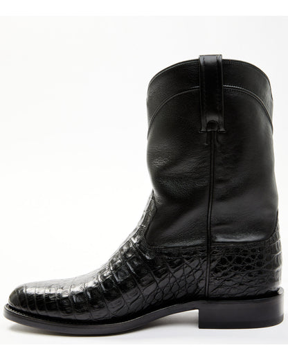 Black 1978® Men's Carmen Exotic Caiman Belly Roper Boots -