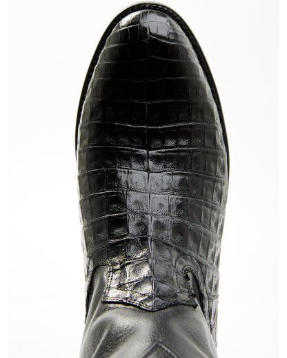 Black 1978® Men's Carmen Exotic Caiman Belly Roper Boots -