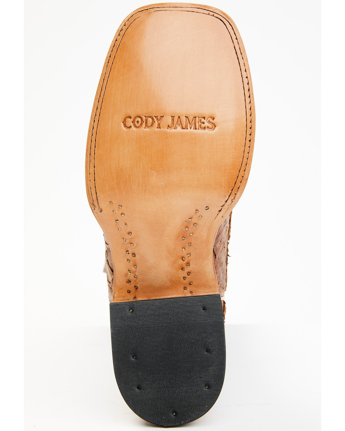 Men's Exotic Pirarucu Skin Western Boots - Broad Square Toe