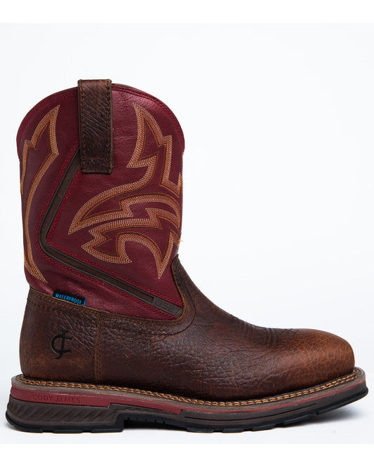 Men's 11" ASE7 Disruptor Waterproof Western Work Boots - Na