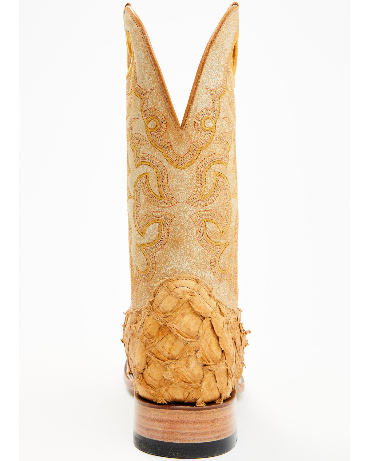 Men's Exotic Pirarucu Western Boots - Broad Square Toe