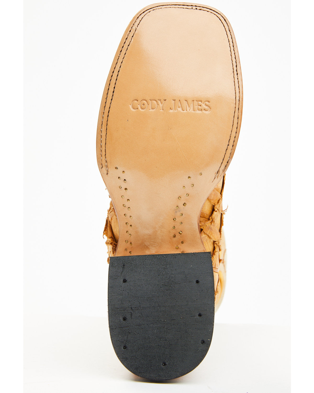 Men's Exotic Pirarucu Western Boots - Broad Square Toe
