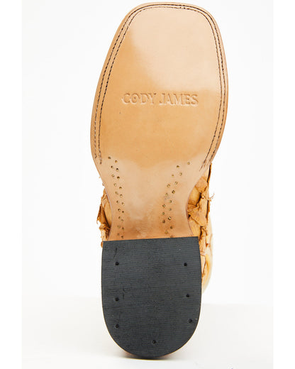 Men's Exotic Pirarucu Western Boots - Broad Square Toe