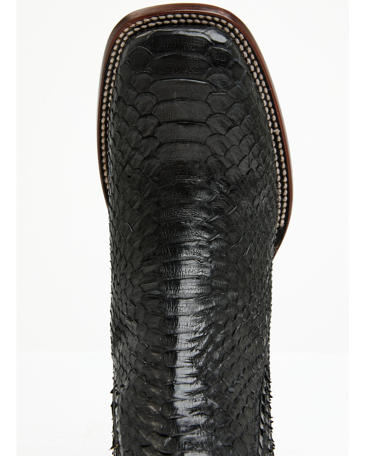 Men's Hash Exotic Python Western Ankle Boots - Broad Square