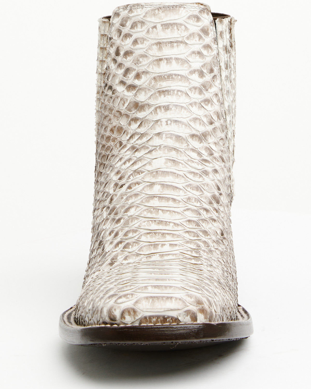 Men's Hash Exotic Python Western Ankle Boots - Broad Square