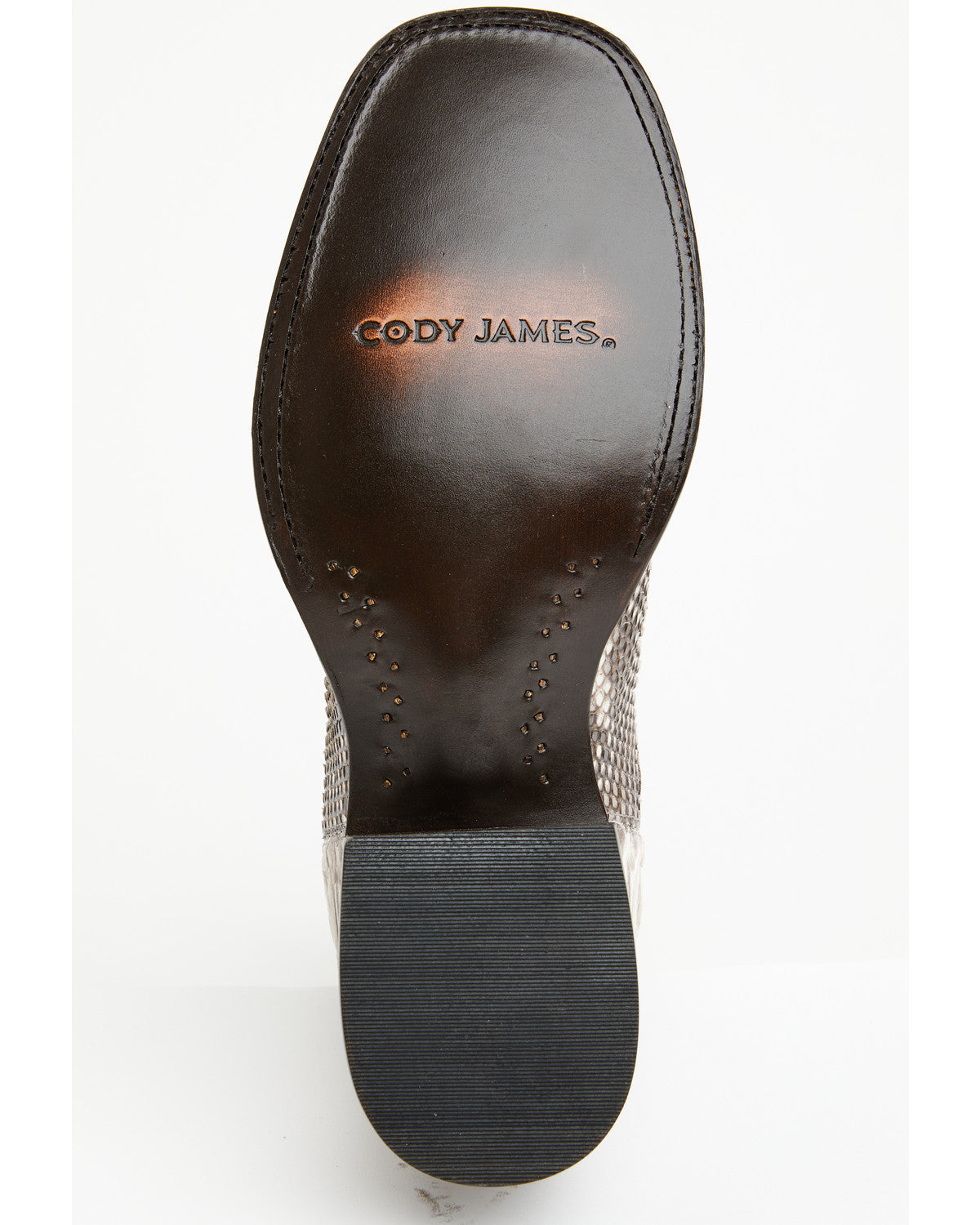 Men's Hash Exotic Python Western Ankle Boots - Broad Square