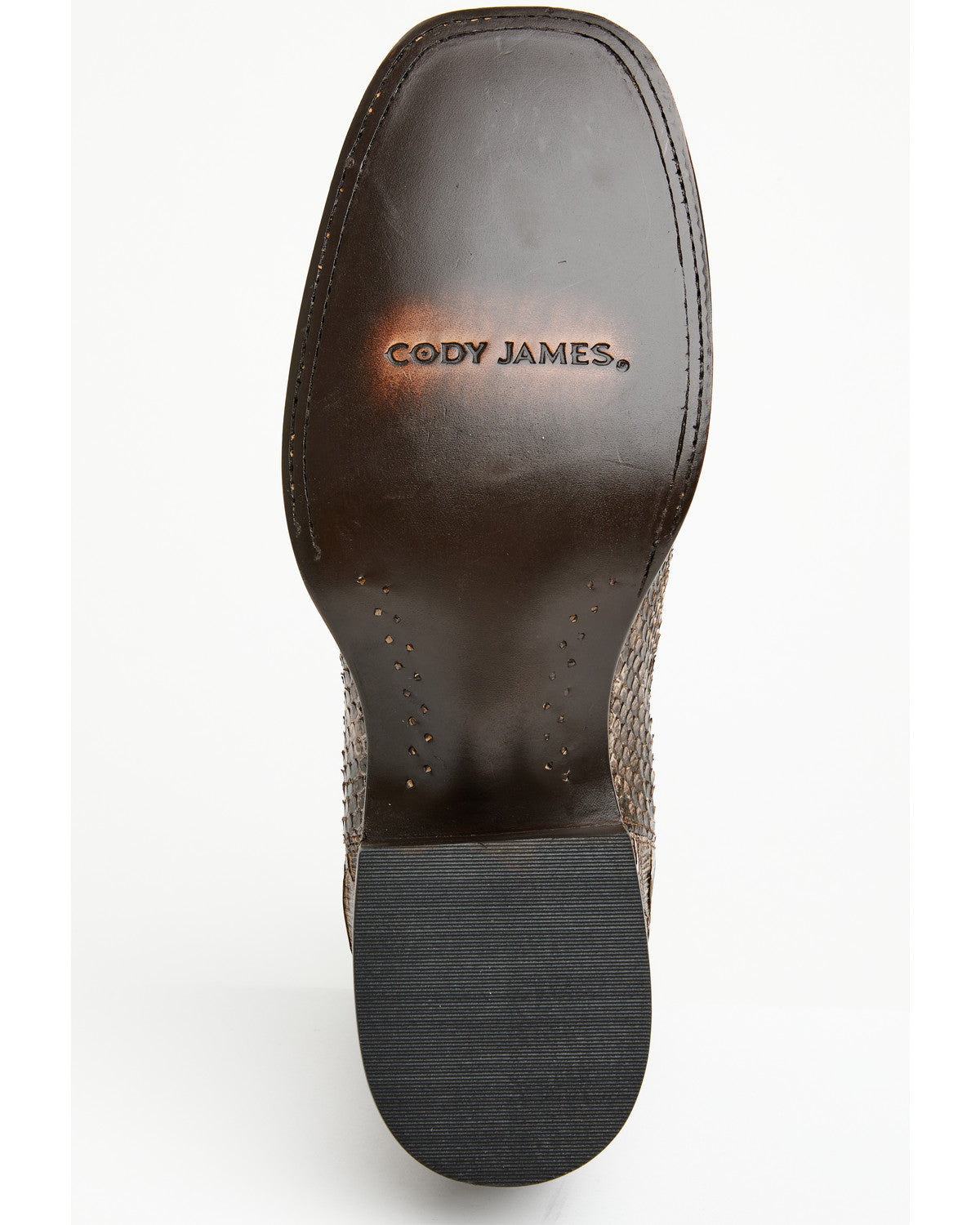 Men's Hash Exotic Python Western Ankle Boots - Broad Square