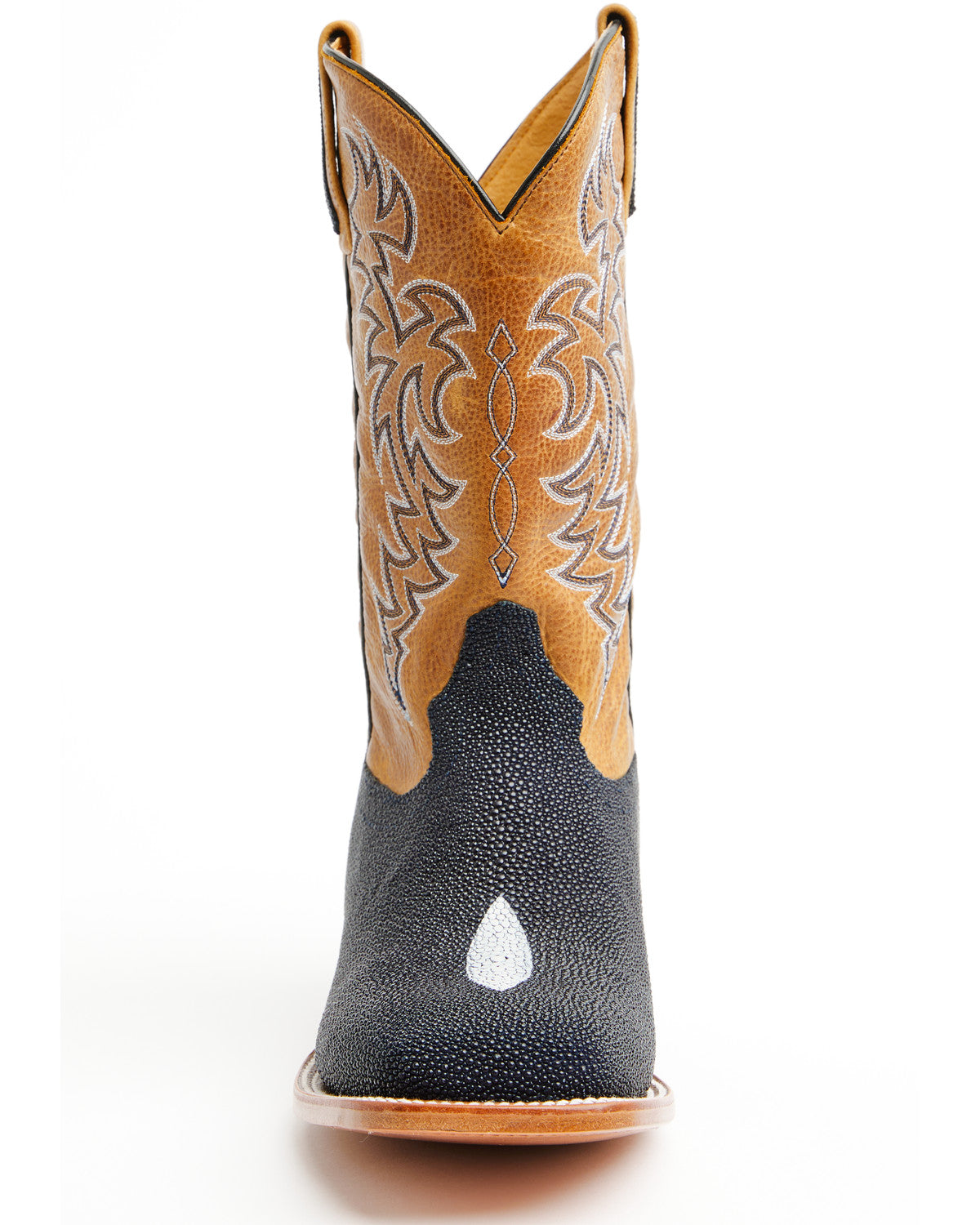 Men's Exotic Stingray Western Boots - Broad Square Toe