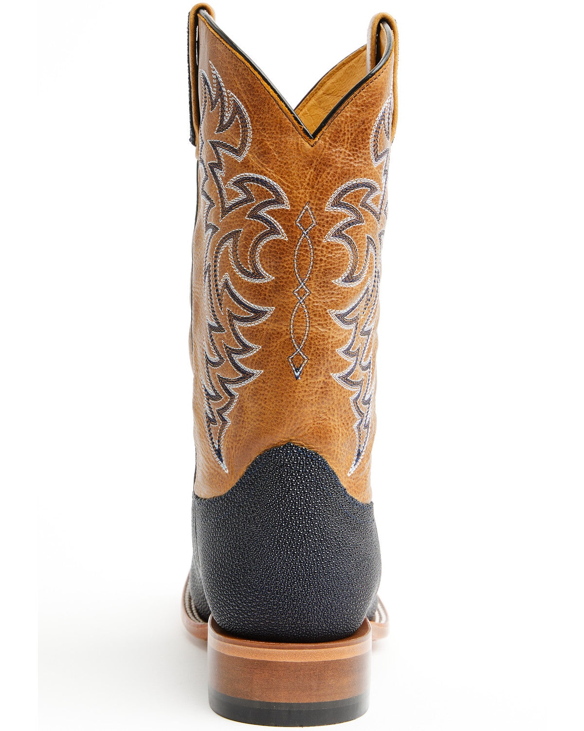 Men's Exotic Stingray Western Boots - Broad Square Toe