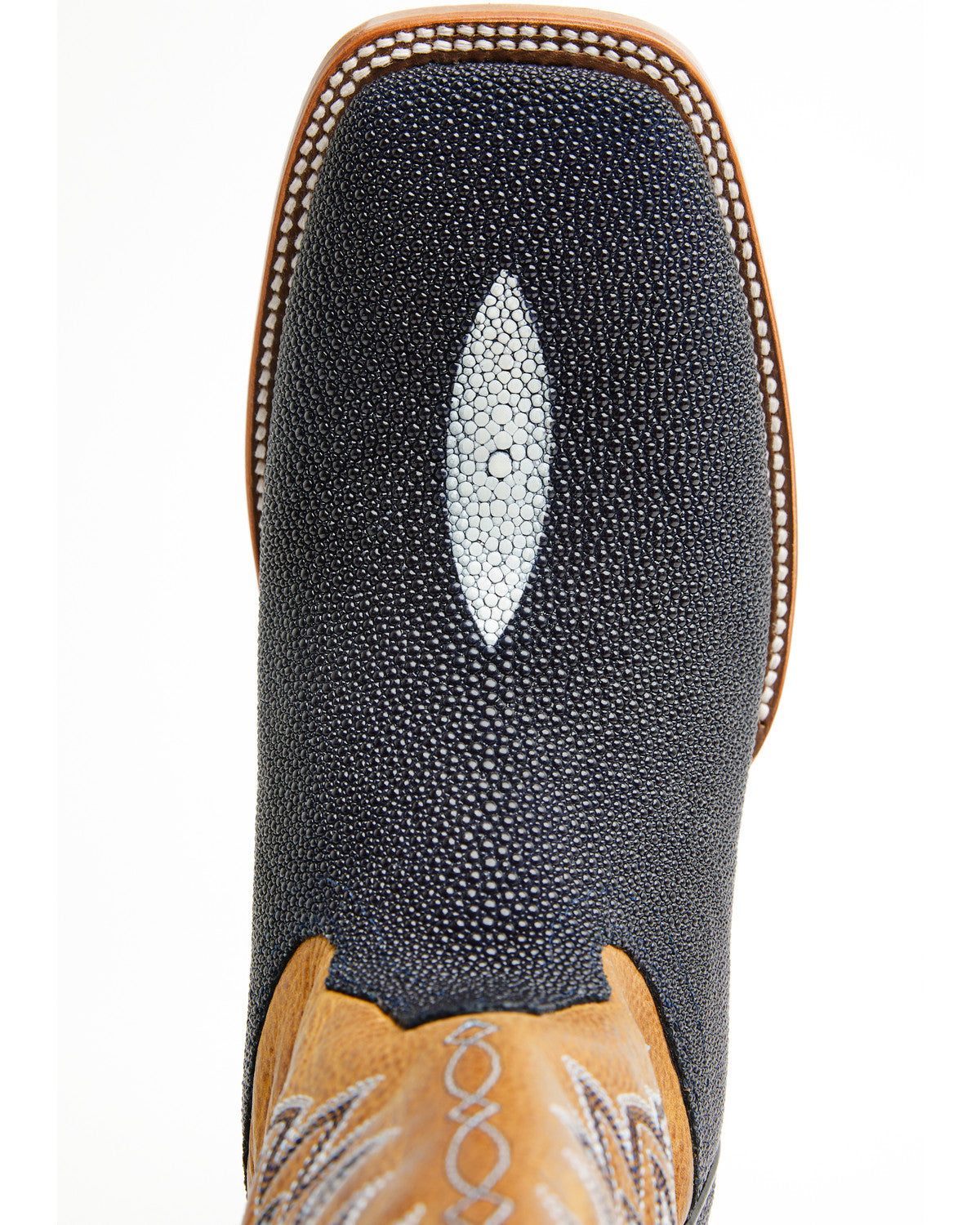 Men's Exotic Stingray Western Boots - Broad Square Toe