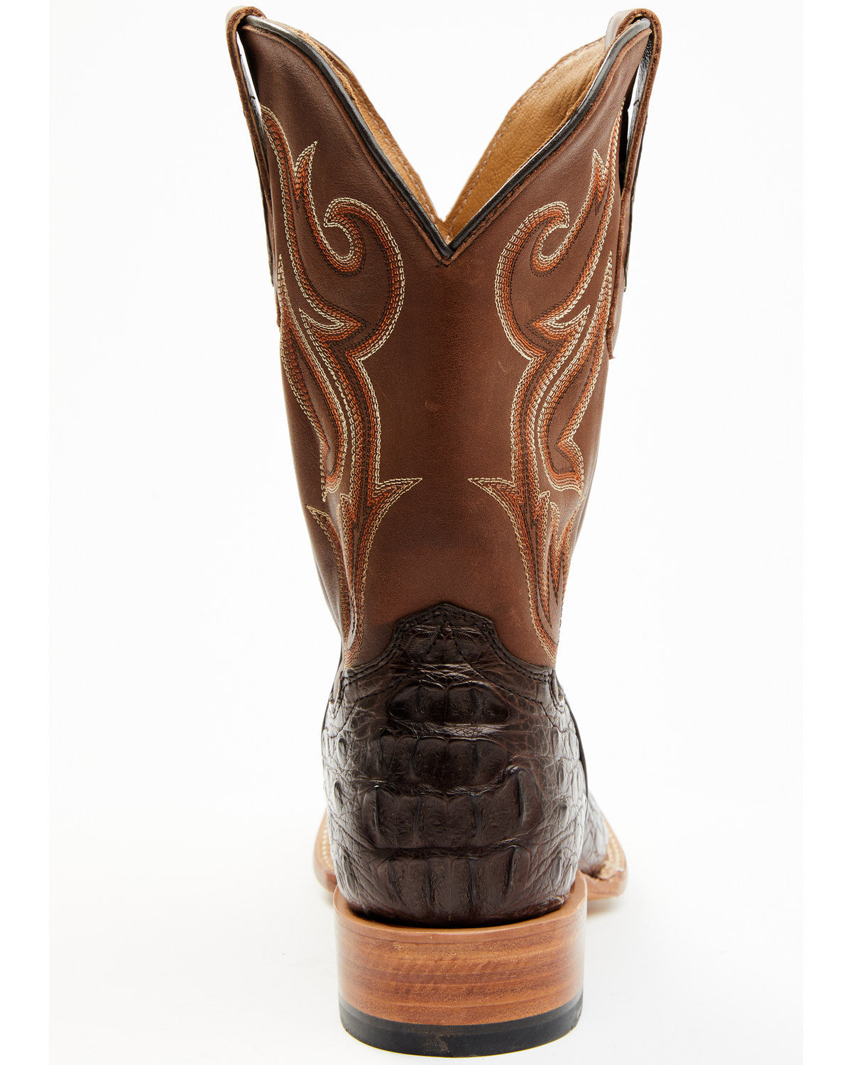 Men's Exotic Caiman Western Boots - Broad Square Toe