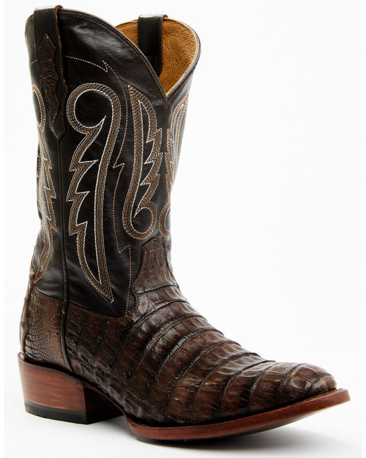 Men's Exotic Caiman Western Boots - Round Toe