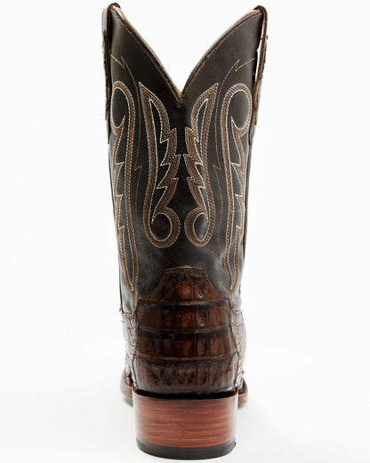 Men's Exotic Caiman Western Boots - Round Toe