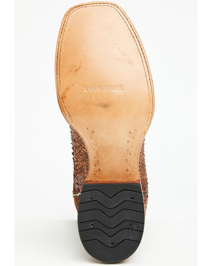Men's Brandy Exotic Python Western Boots - Broad Square Toe
