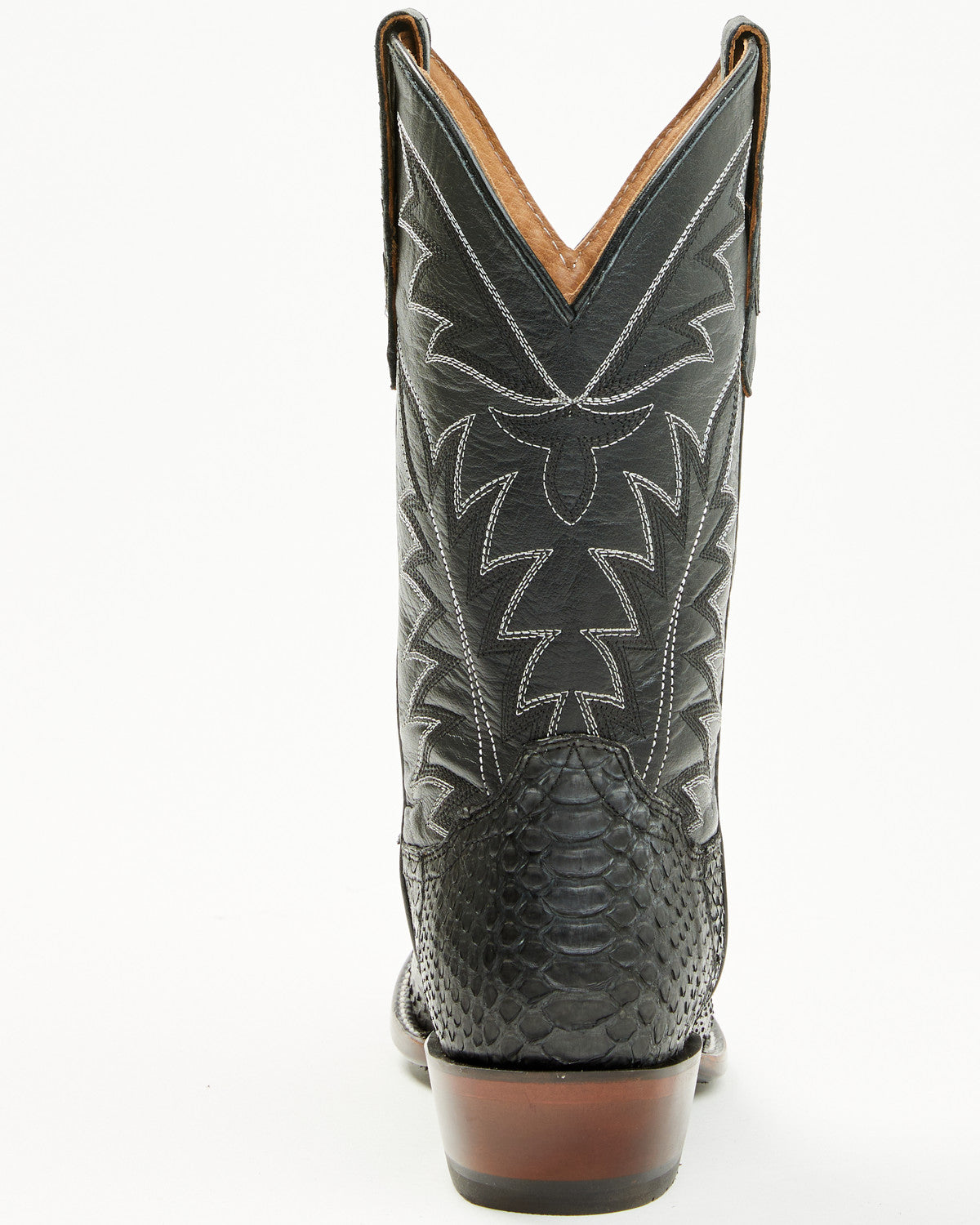 Men's Exotic Python Western Boots - Round Toe