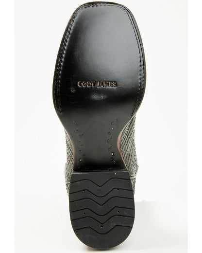 Men's Exotic Python Western Boots - Broad Square Toe
