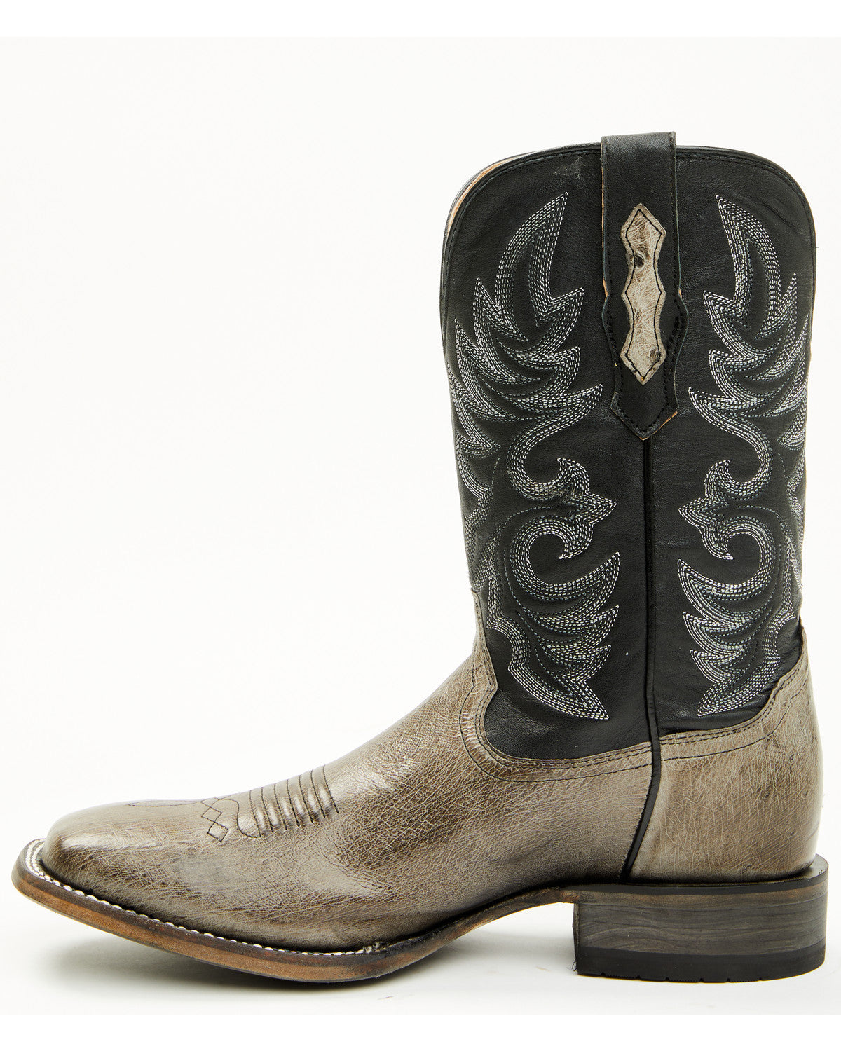 Men's Exotic Ostrich Belly Western Boots - Broad Square Toe