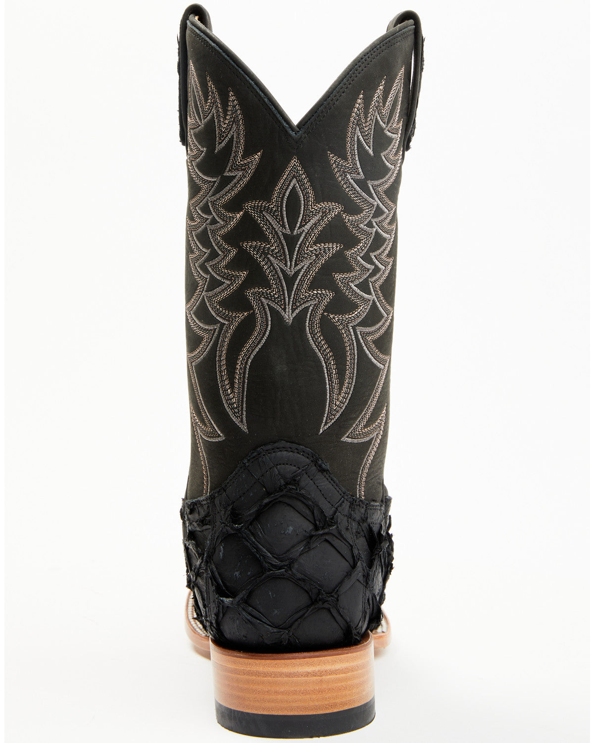 Men's Exotic Pirarucu Western Boots - Broad Square Toe