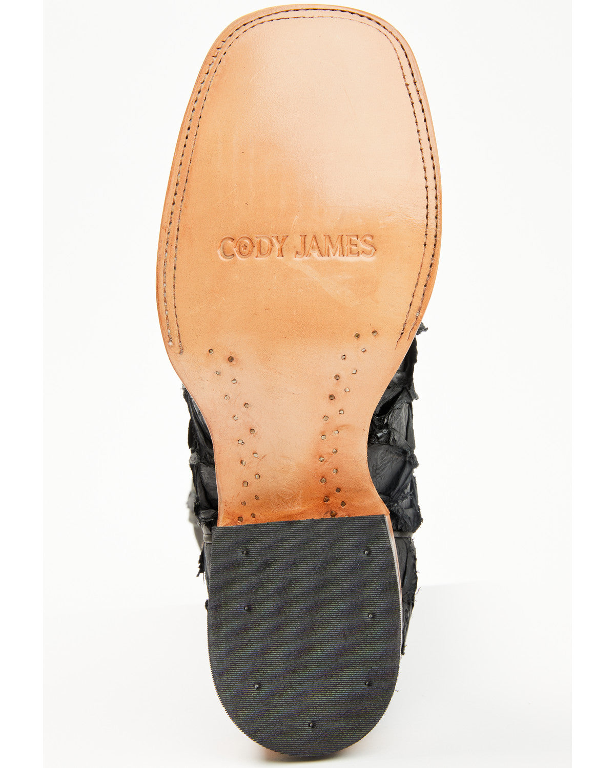 Men's Exotic Pirarucu Western Boots - Broad Square Toe