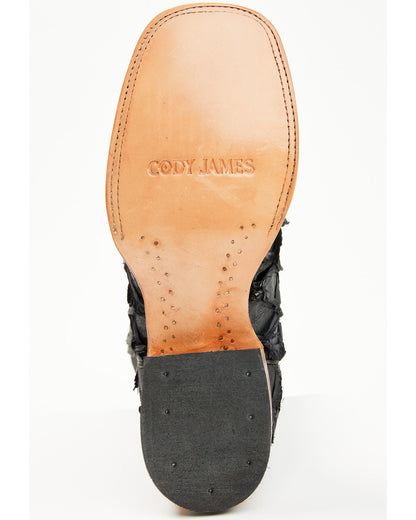 Men's Exotic Pirarucu Western Boots - Broad Square Toe