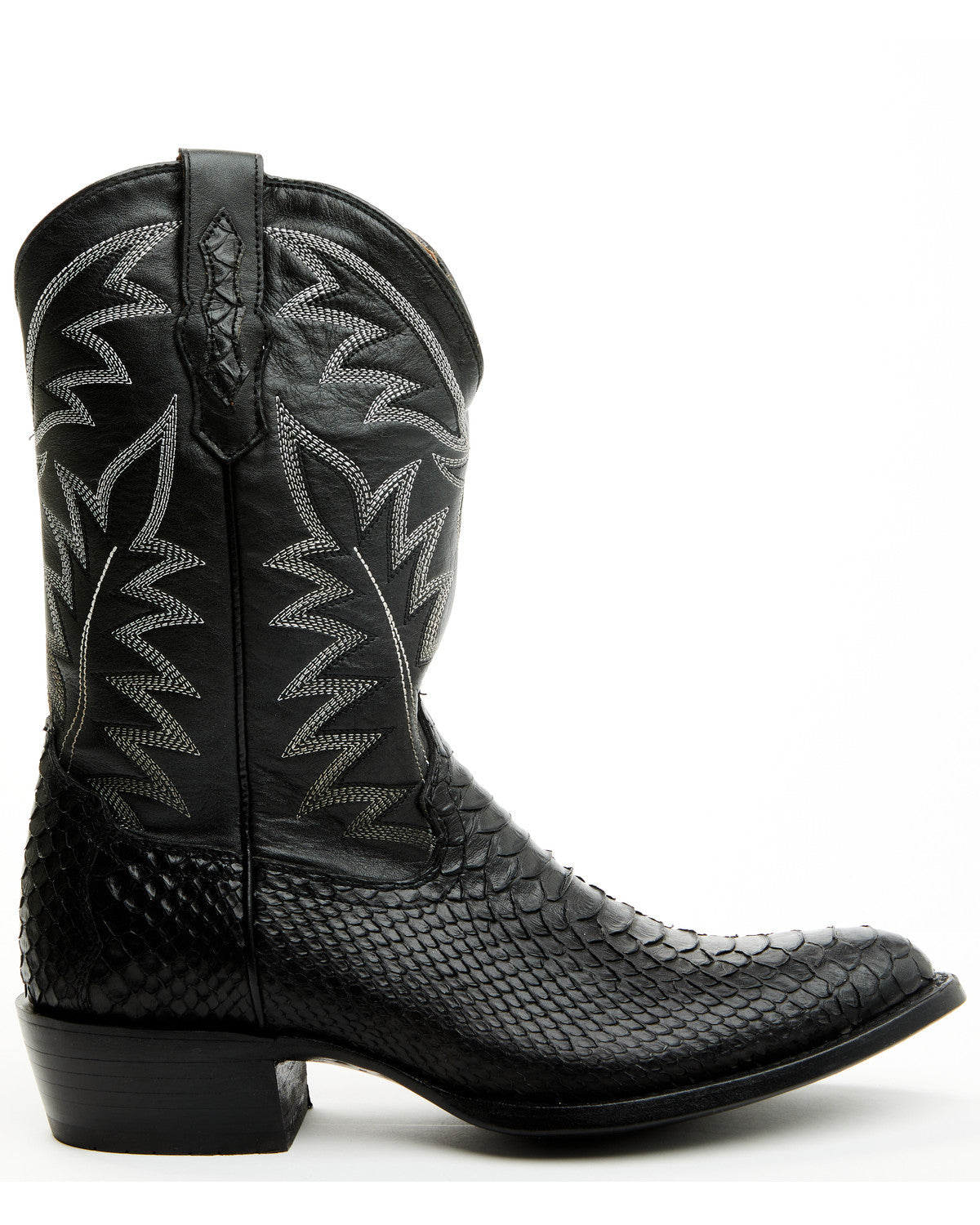 Men's Exotic Python Western Boots - Round Toe