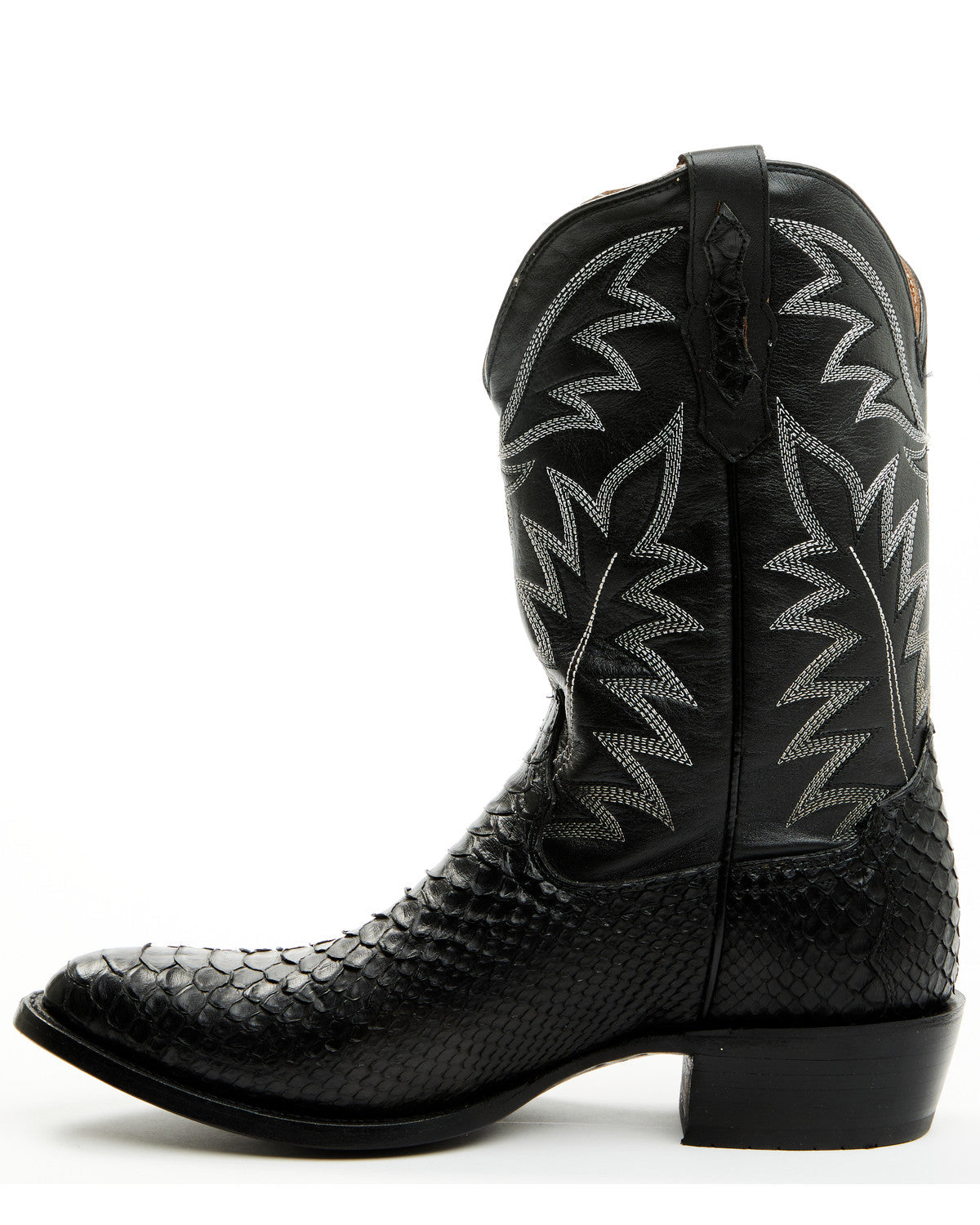 Men's Exotic Python Western Boots - Round Toe