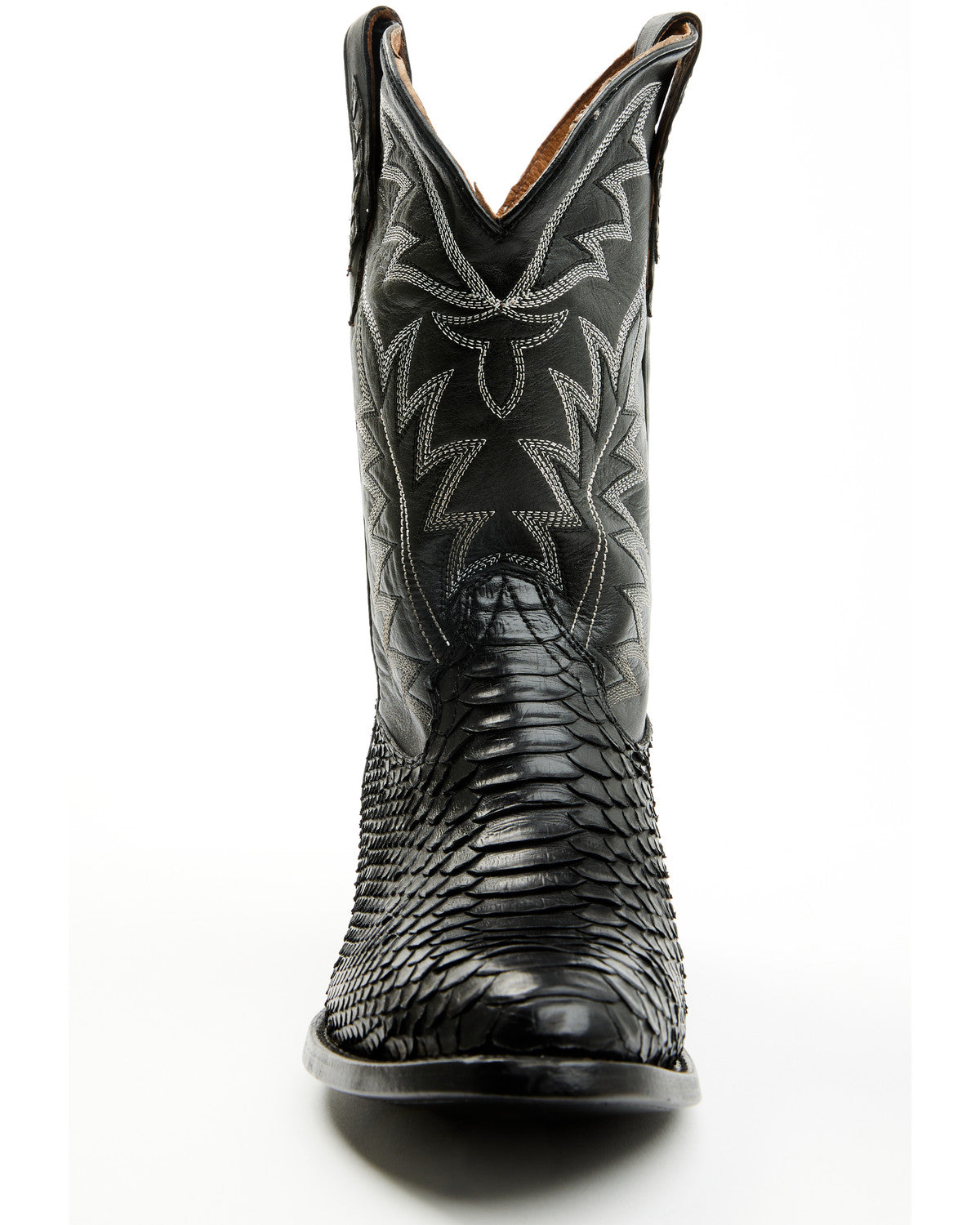 Men's Exotic Python Western Boots - Round Toe