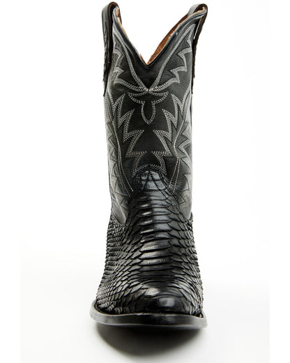 Men's Exotic Python Western Boots - Round Toe