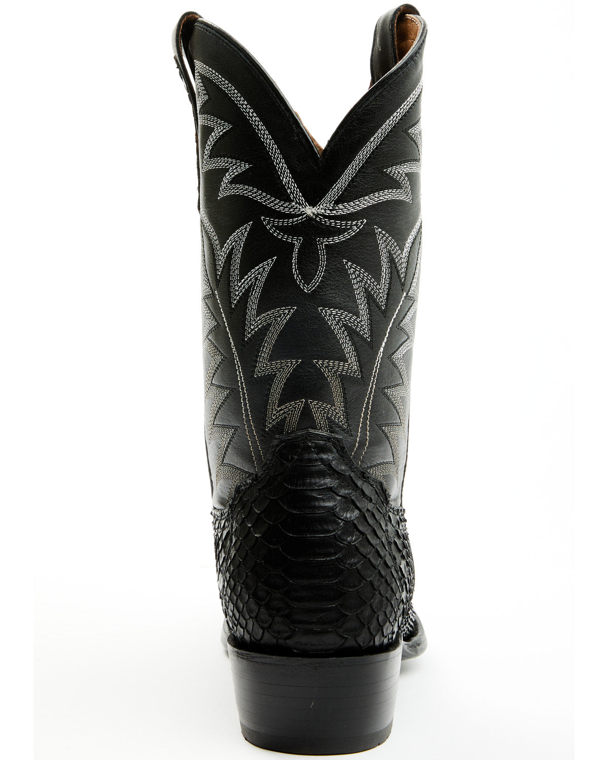 Men's Exotic Python Western Boots - Round Toe