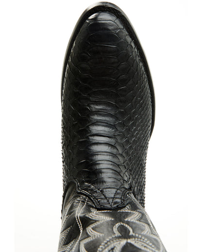 Men's Exotic Python Western Boots - Round Toe