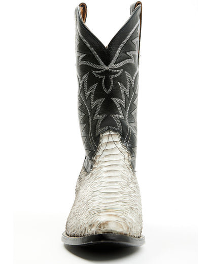 Men's Exotic Python Western Boots - Medium Toe