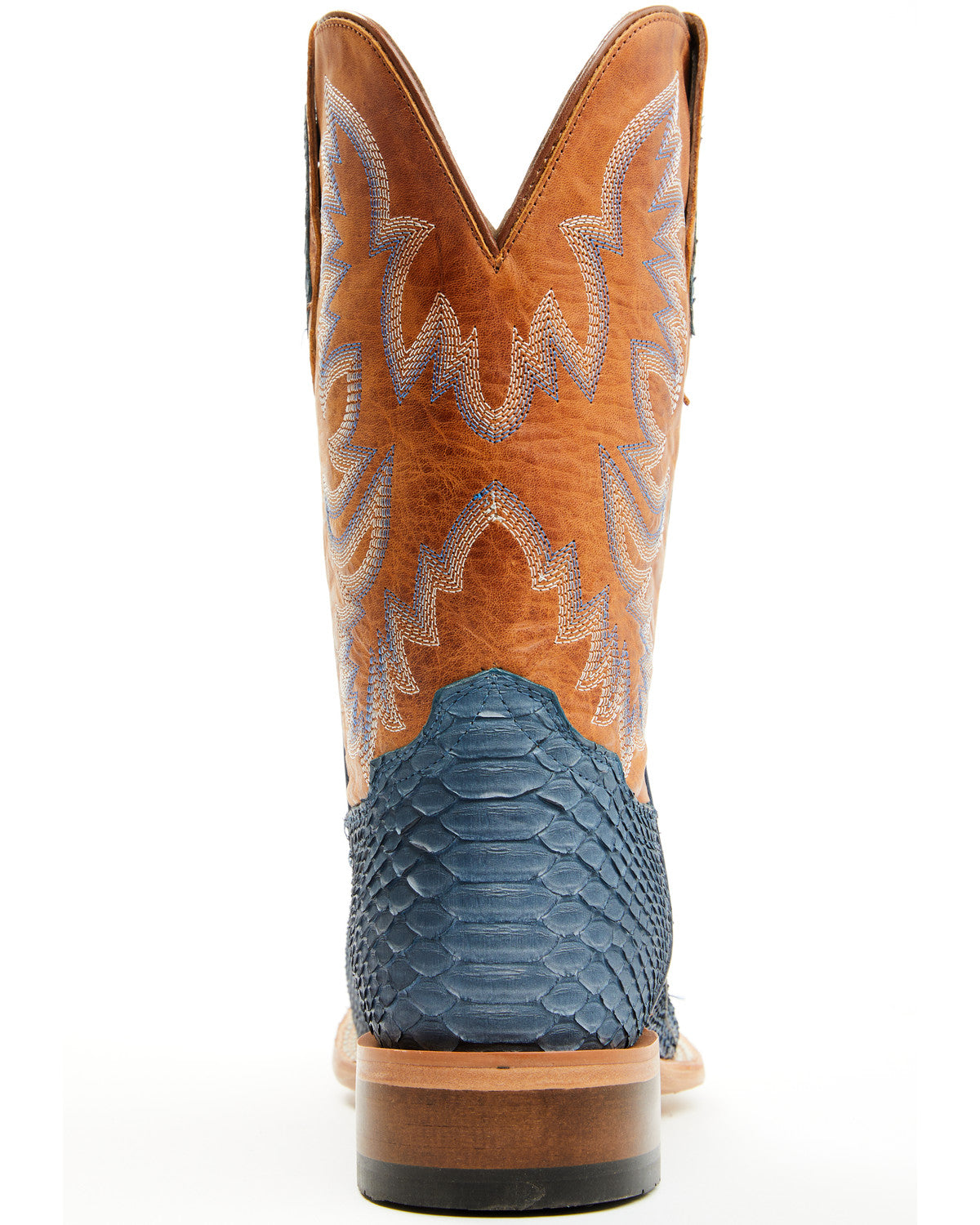 Men's Exotic Python Vulturno Western Boots - Broad Square T