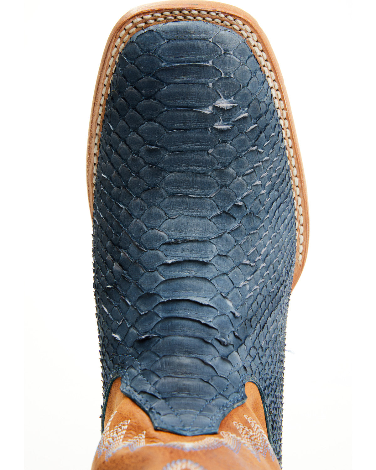 Men's Exotic Python Vulturno Western Boots - Broad Square T