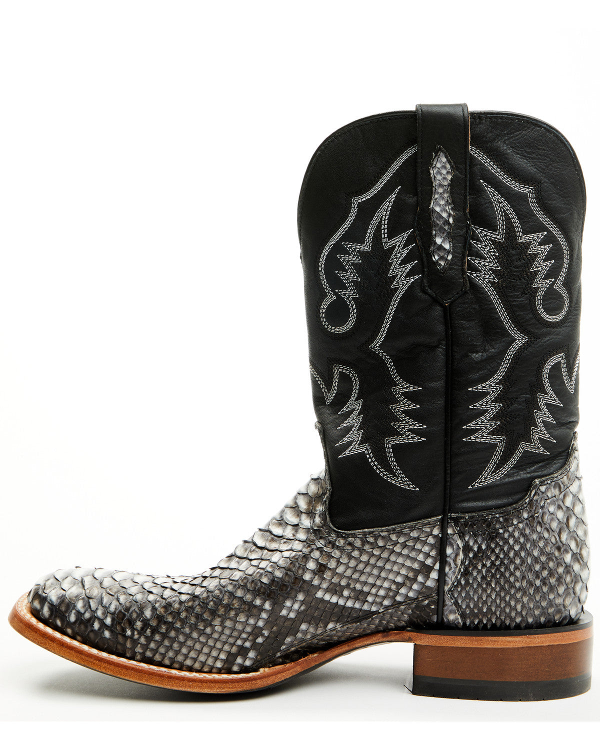 Men's Exotic Python Nevado Western Boots - Broad Square Toe