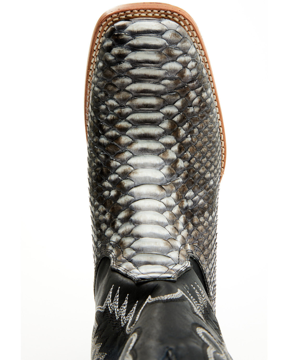 Men's Exotic Python Nevado Western Boots - Broad Square Toe