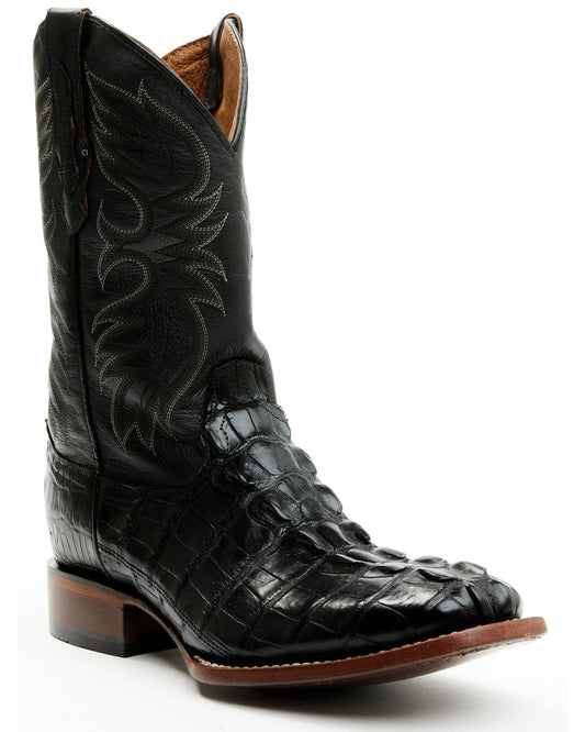 Men's Exotic Alligator Western Boots - Broad Square Toe