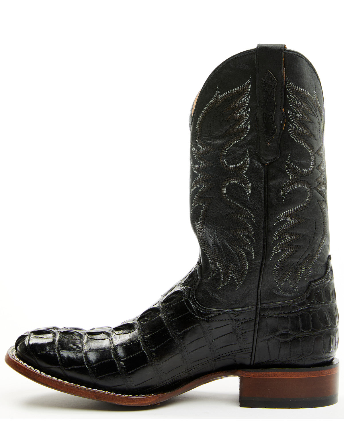 Men's Exotic Alligator Western Boots - Broad Square Toe