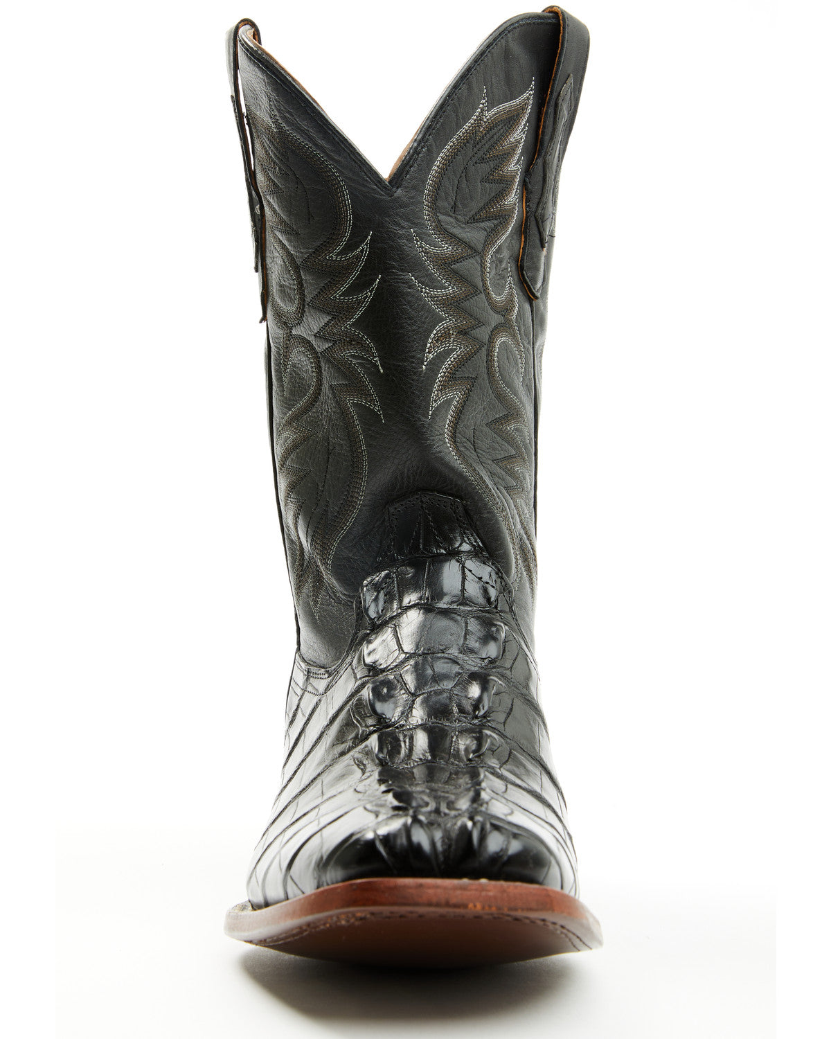Men's Exotic Alligator Western Boots - Broad Square Toe