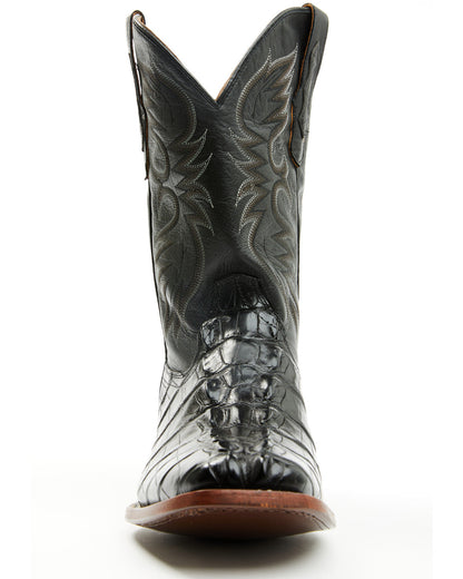 Men's Exotic Alligator Western Boots - Broad Square Toe