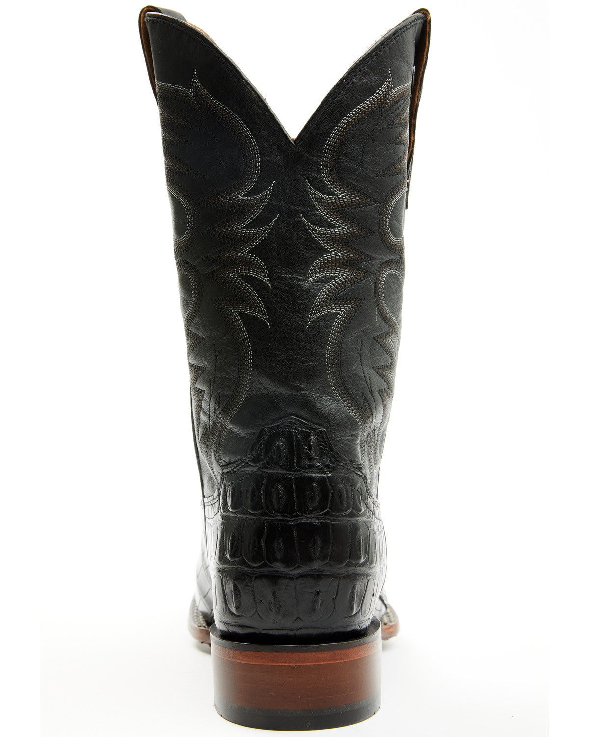 Men's Exotic Alligator Western Boots - Broad Square Toe