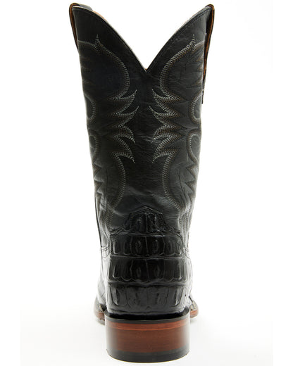 Men's Exotic Alligator Western Boots - Broad Square Toe