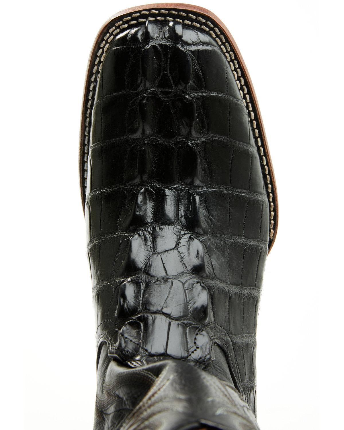 Men's Exotic Alligator Western Boots - Broad Square Toe